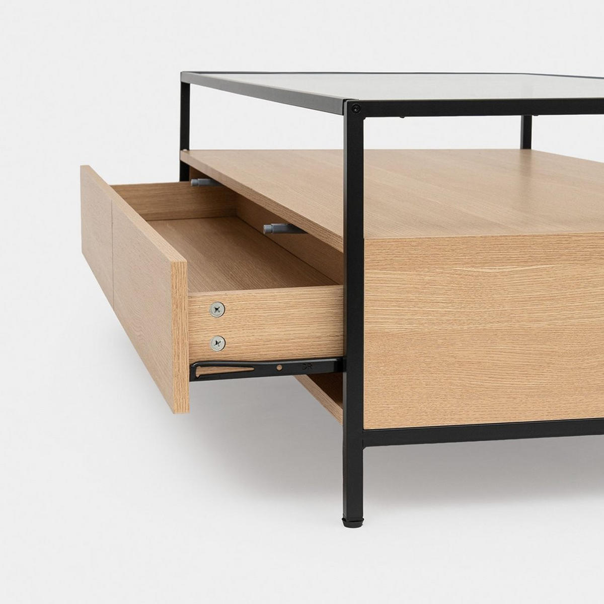 COUCHTISCH FESTER Petra Schwarz 120 cm x 40 cm - Schwarz, Holzwerkstoff (60/120/40cm) - Klast Home