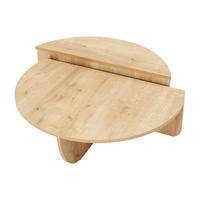 COUCHTISCH 2-teilig - Naturfarben hell - ALOEVA - Naturfarben, Holz (90/60/30cm) - Vente-Unique