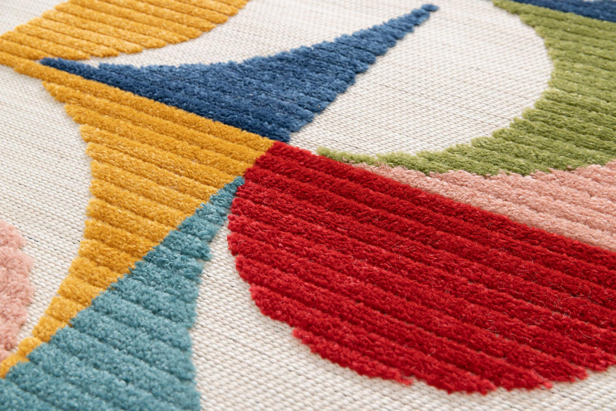 OUTDOORTEPPICH Mehrfarbiger Mila 120/170 cm - Multicolor, Kunststoff/Textil (120/170cm) - Atticgo