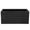 BLUMENTOPF Schwarz Myra - Schwarz, Naturmaterialien (38cm) - Beliani