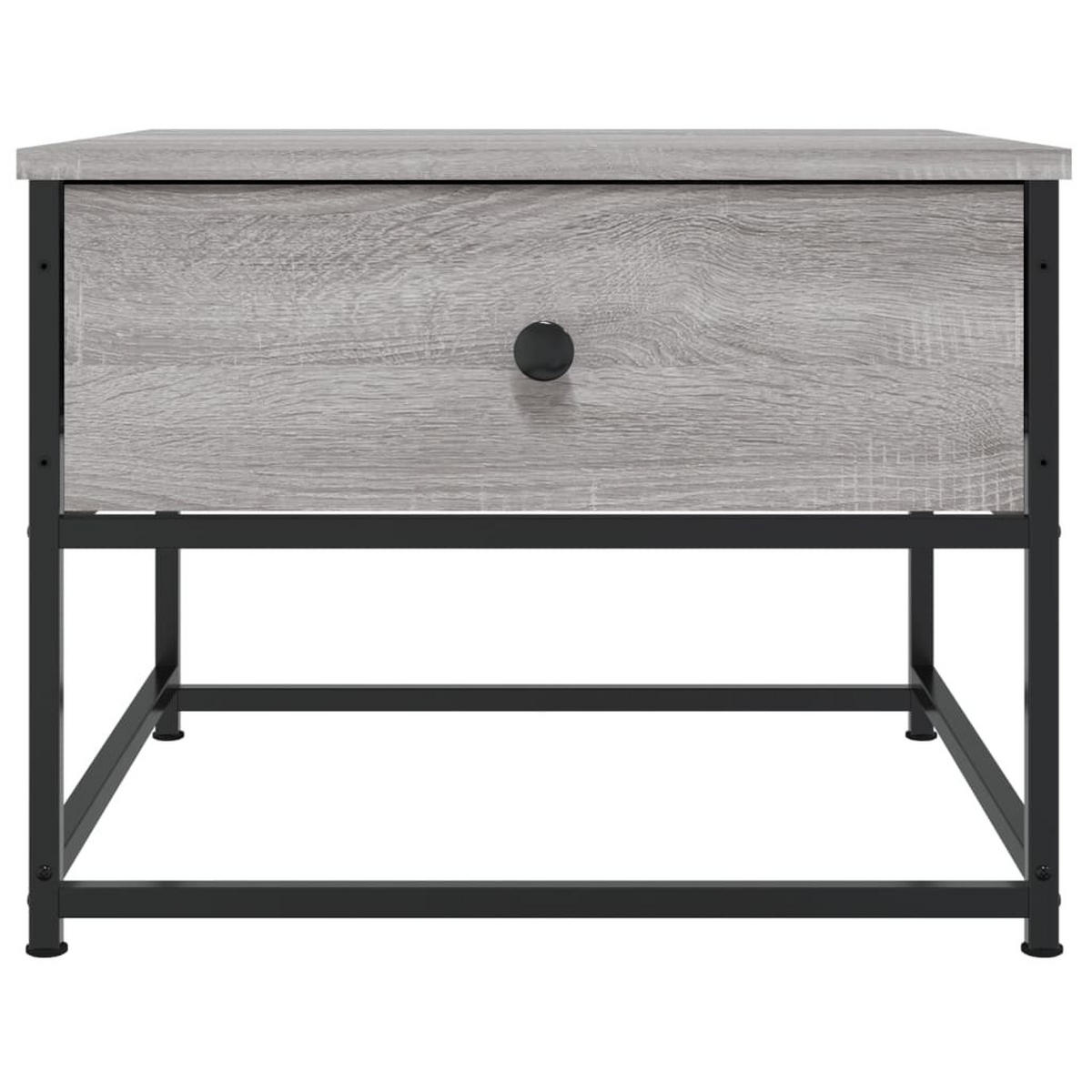 COUCHTISCH Grau Sonoma 51x51x40 cm Holzwerkstoff - Grau, Holzwerkstoff (51/51/40cm) - furnicato