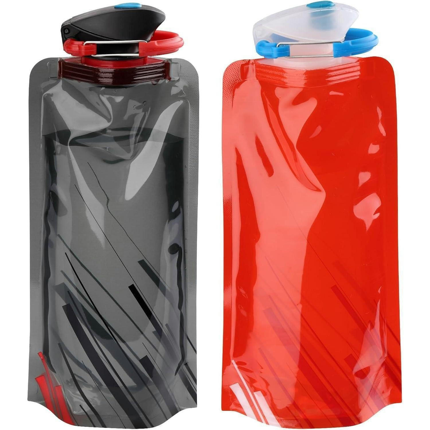 TRINKFLASCHE 2-teiliges Set faltbar 700 ml - Multicolor, Kunststoff (13/26cm)