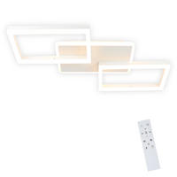 LED-DECKENLEUCHTE Marco 54/35/6 cm - Weiß, Metall (54/35/6cm) - Nettlife