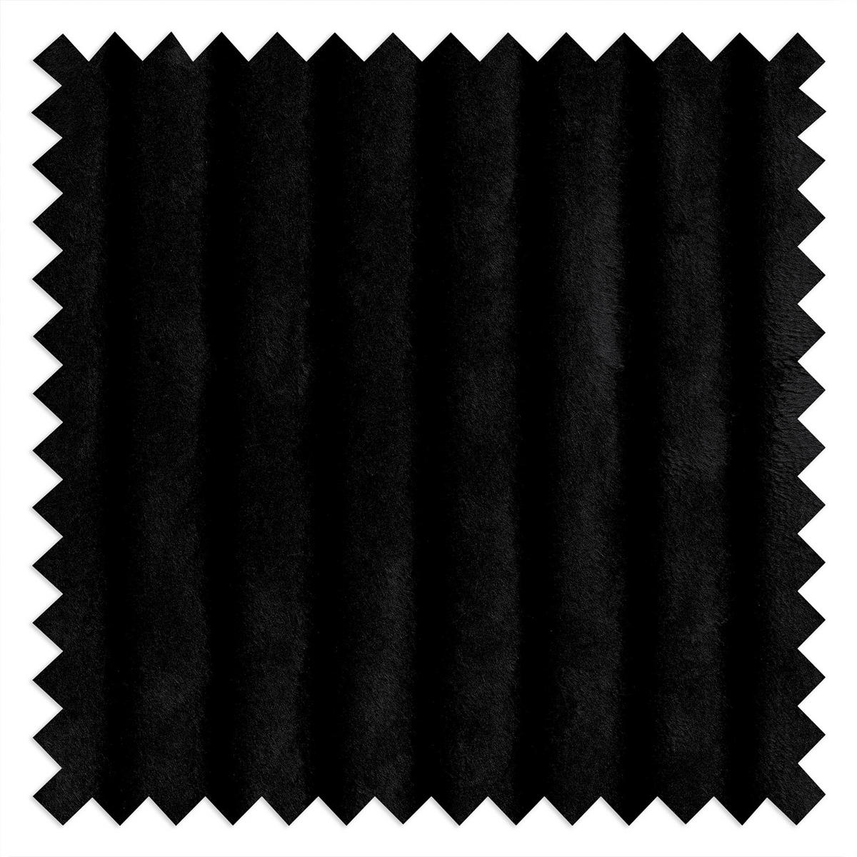 POLSTERHOCKER - Cord - Schwarz, Kunststoff/Textil (110/40/72cm) - home24