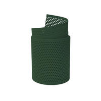 SICHTSCHUTZSTREIFEN Rille Gelocht 20 Prozent PP Streifen Tannengrün 2,55m - Dunkelgrün, Kunststoff (255/19cm) - ZAUN|ZU