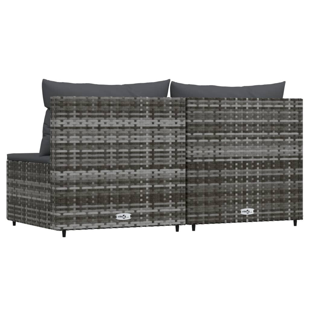 GARTENSOFA SYKAD 63/57.5/63 cm （2-SITZER） - Grau, Holz (63/57.5/63cm) - ZMH