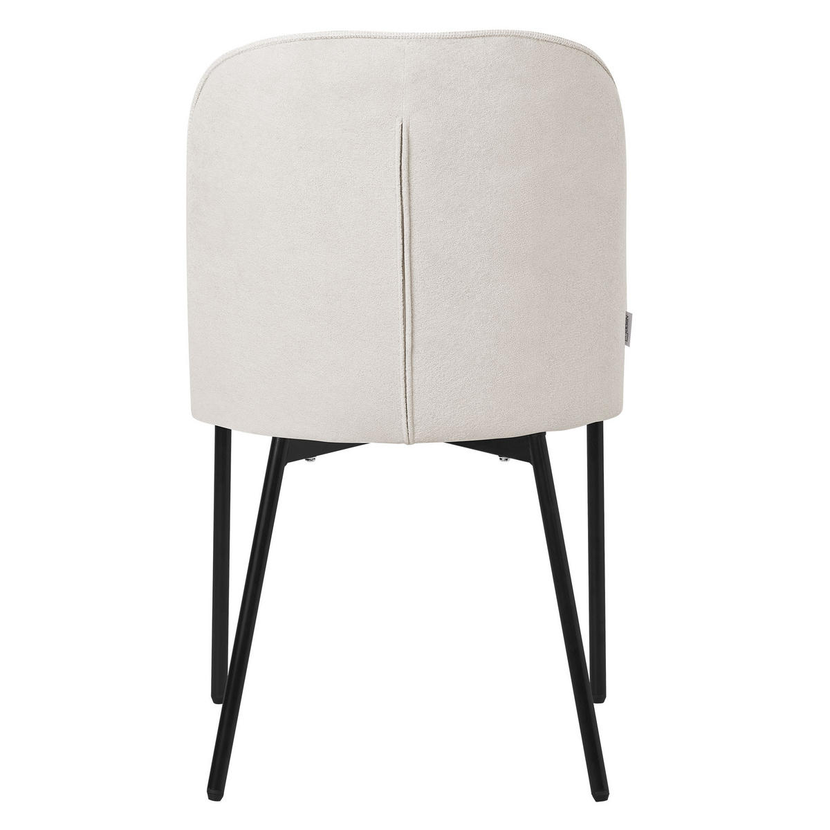 ESSZIMMERSTUHL 2er Set Beige aus Polyester - Beige/Schwarz, Textil/Metall (50/83/63cm) - ML-DESIGN