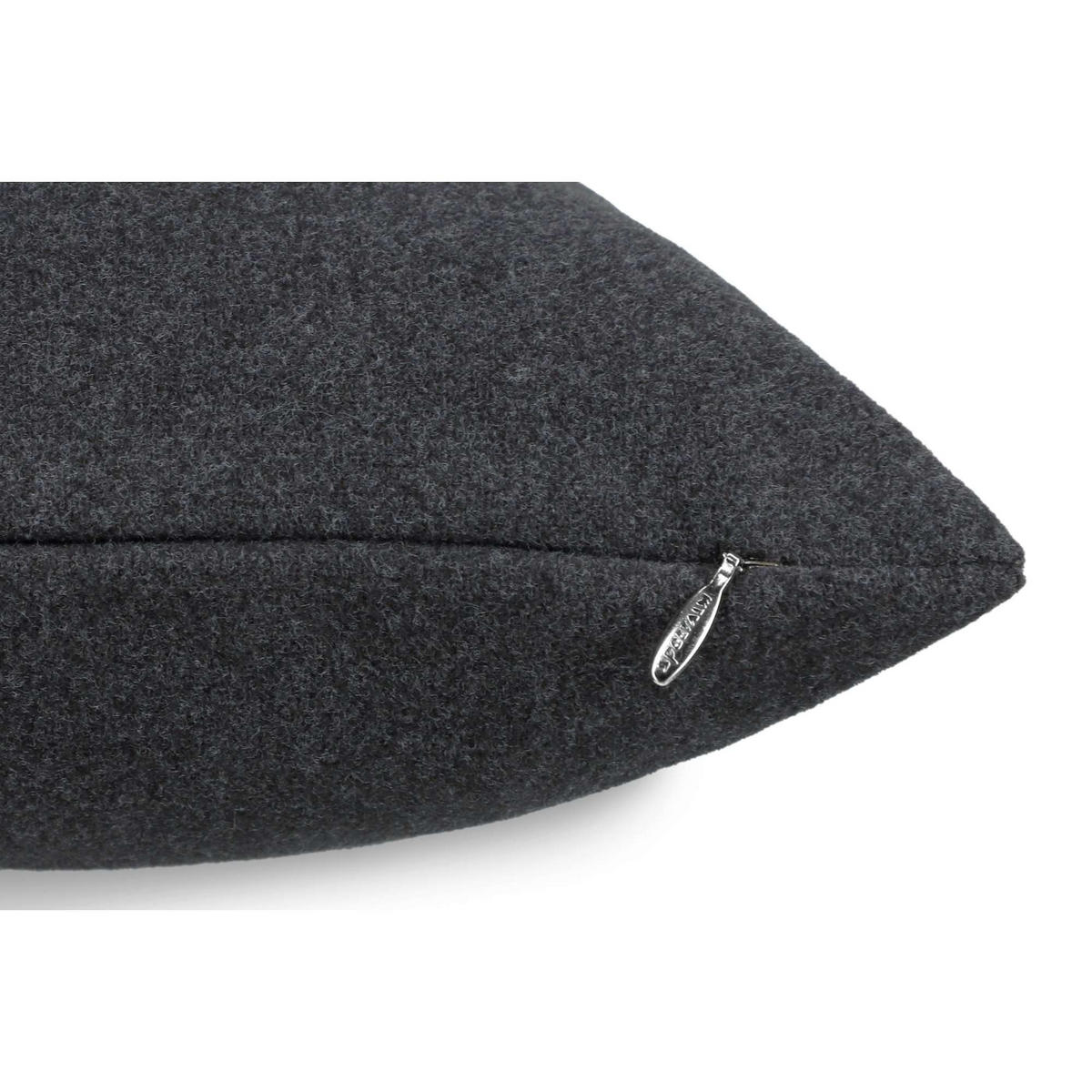 ZIERKISSENHÜLLE BOUCLÈ KITZ - Anthrazit, Textil (40/40cm) - Sportalm Kitzbühel