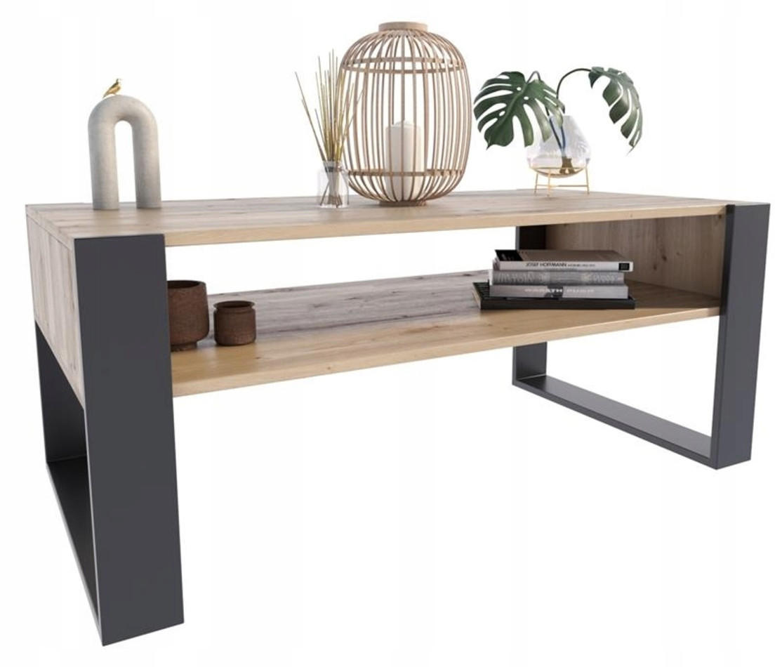 Matkam Möbel Couchtisch Eiche Artisan 120x50x63.6 cm