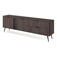 TV-LOWBOARD 195 cm Estera mit Schubladen, Braun, Eiche Dunin - Eichefarben, Holz (195/61/38cm) - Emporius