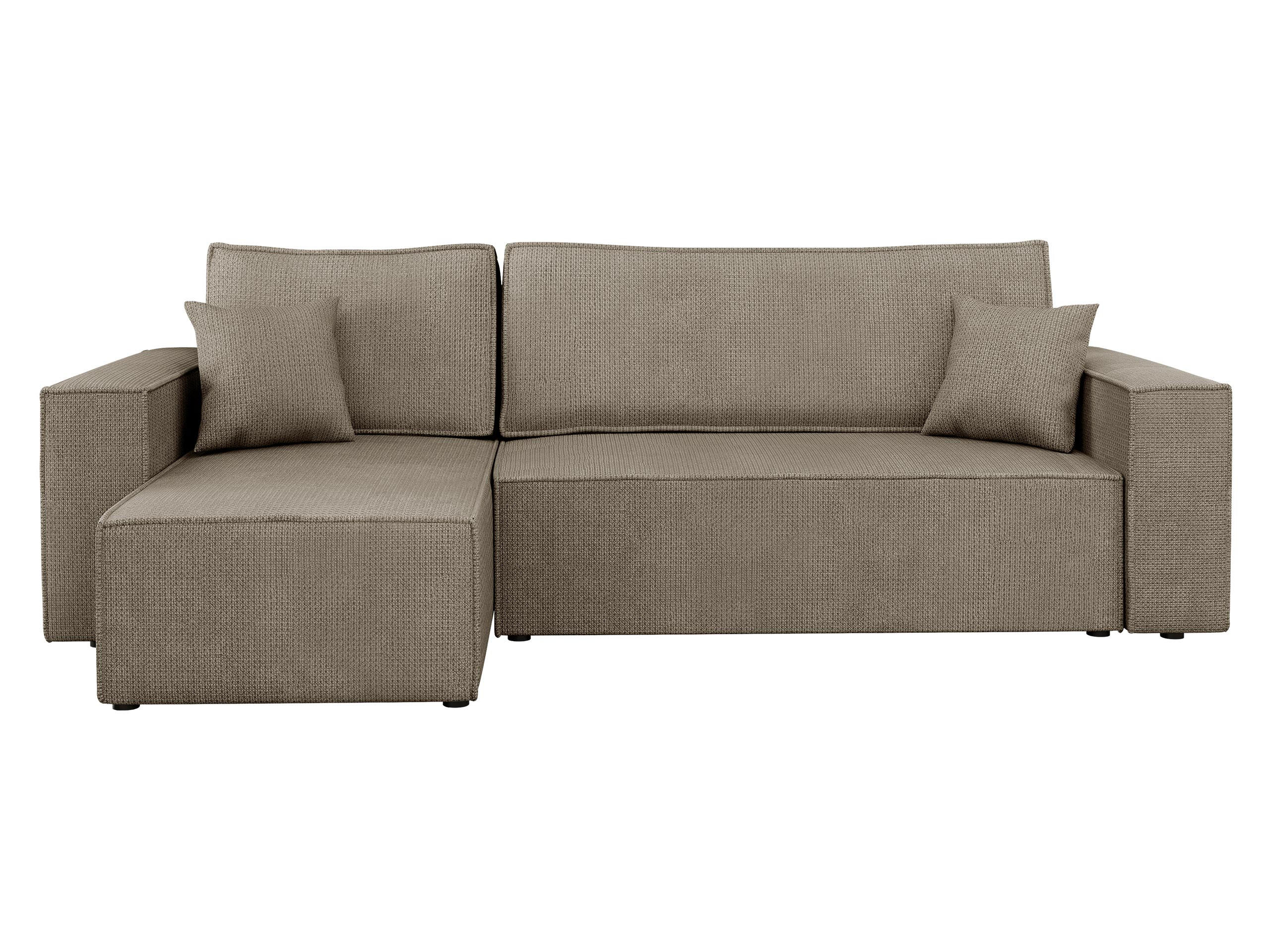 ECKSOFA Karl - Hellbraun/Schwarz, Holz/Kunststoff (244/145cm) - MIRJAN24