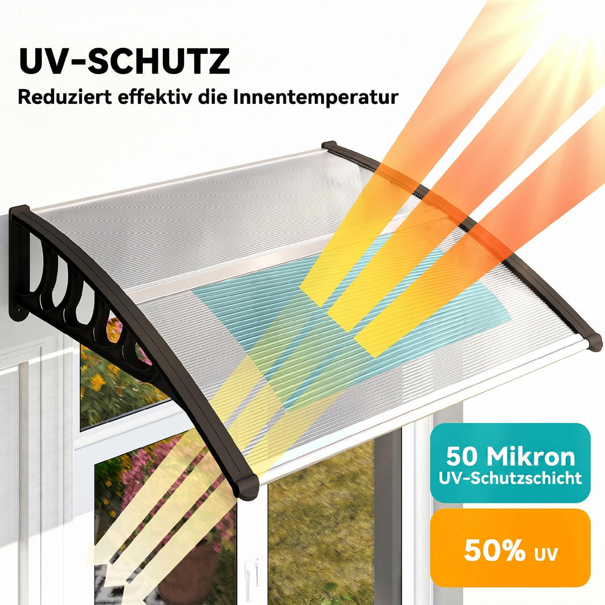 MARKISE Transparent 103.0/96.5/27.0cm - Transparent, Kunststoff (96.5/27/103cm)