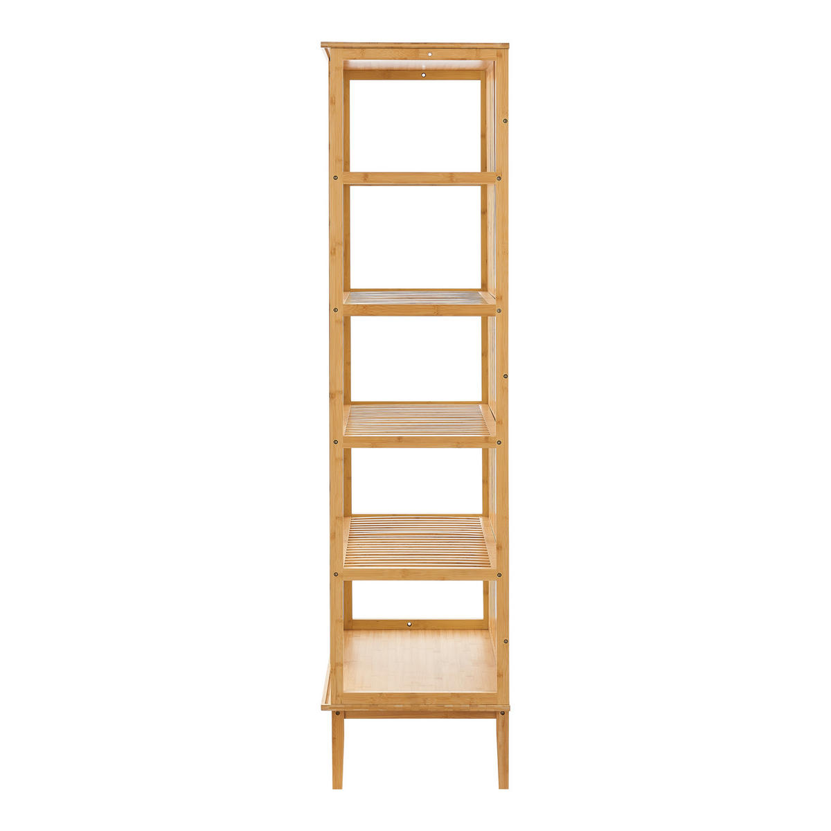 STANDREGAL Trundholm - Naturfarben, Holz (80/185/45cm) - [en.casa]