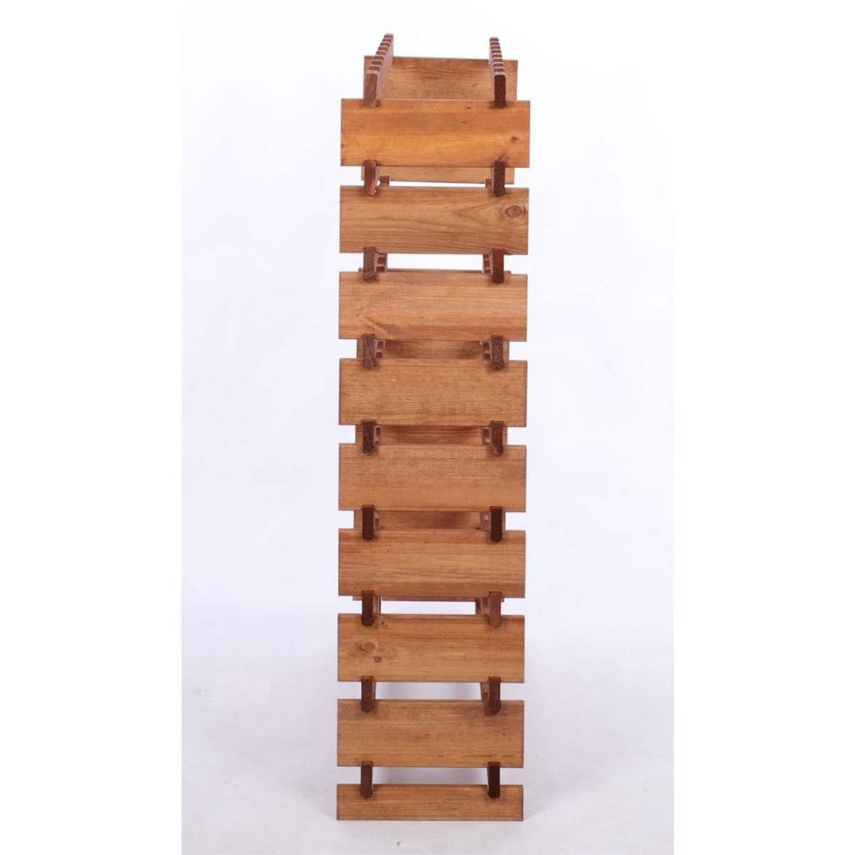 WEINREGAL VINOTECA FLEX PRO HxBxT 121x84x28cm 72 Flaschen auf 9 Ebenen Braun geölt - Braun, Holz (84/121/28cm) - PROREGAL