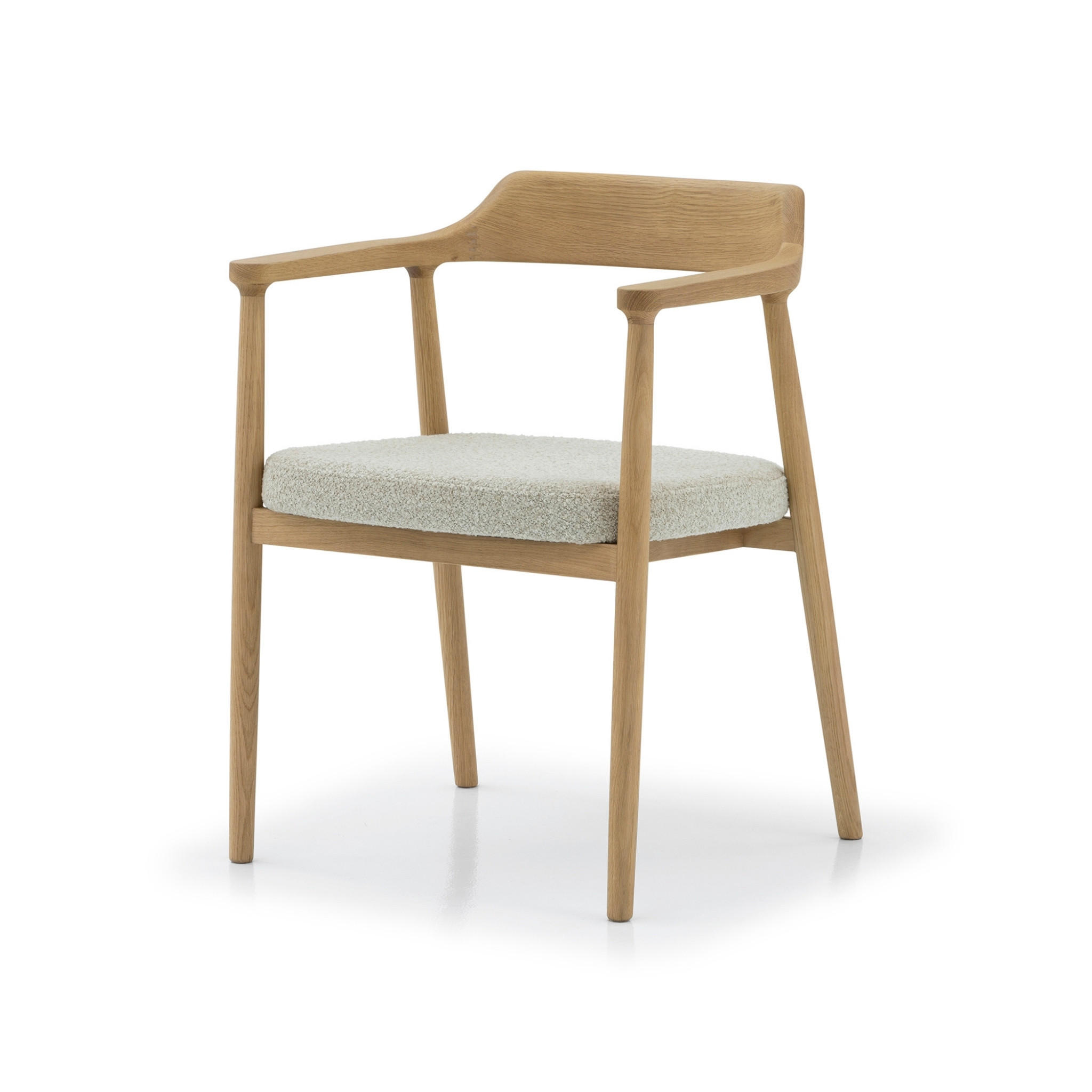 ESSZIMMERSTUHL Bergen beiger Sitz - Beige, Holz (58/77/59cm) - WOODEK