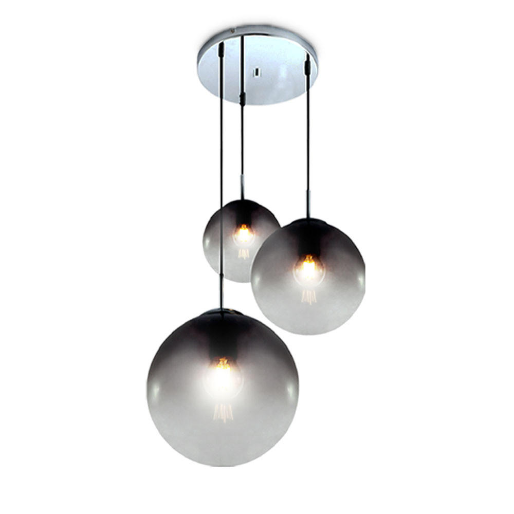 Globo Lighting Hängeleuchte Grau 51x120x51 cm
