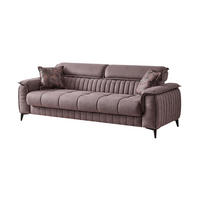 3-SITZER SOFA Regina Braun - Braun, Holzwerkstoff/Kunststoff (233/85/95cm)