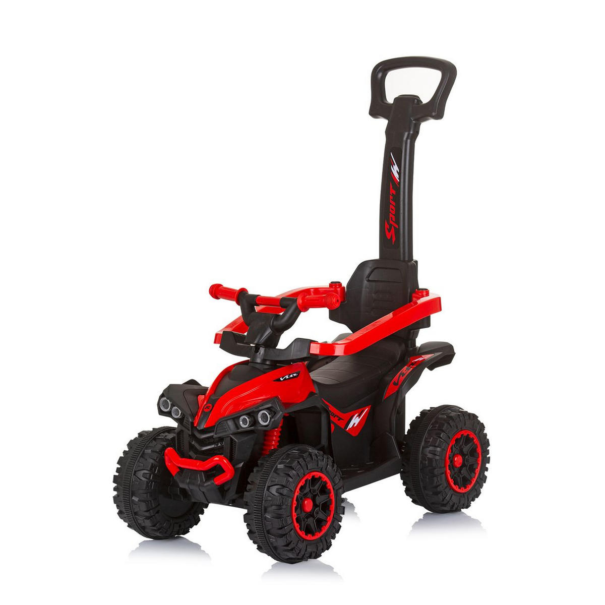 RUTSCHER ATV rot Sonnendach Schiebegriff Musikfunktion bis 23 kg - Rot, Kunststoff (72/40/92cm) - Chipolino