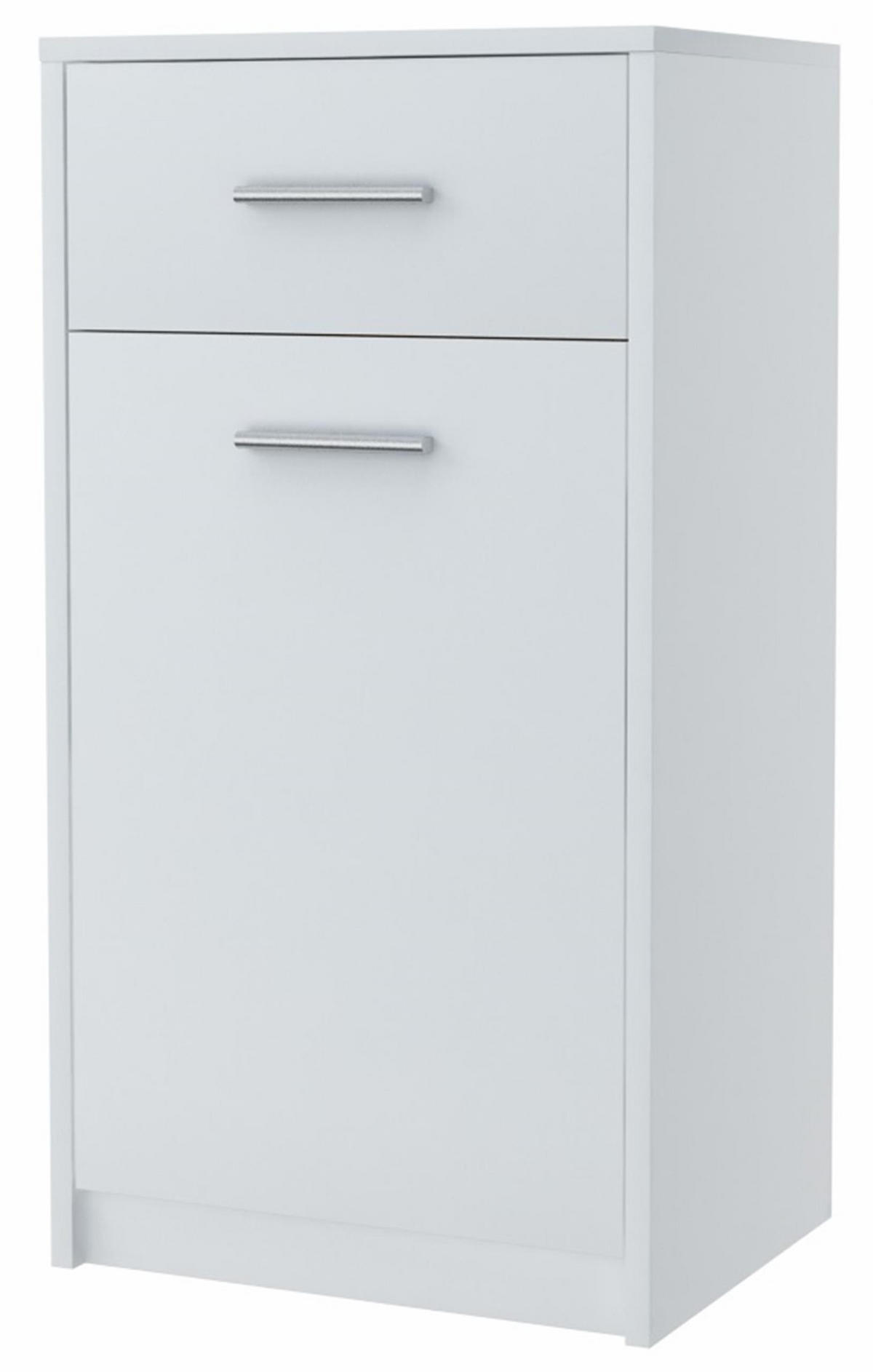 KOMMODE Bodo 1D1S Weiß 40/35/75 cm - Weiß, Holzwerkstoff (40/75/35cm) - Matkam Möbel