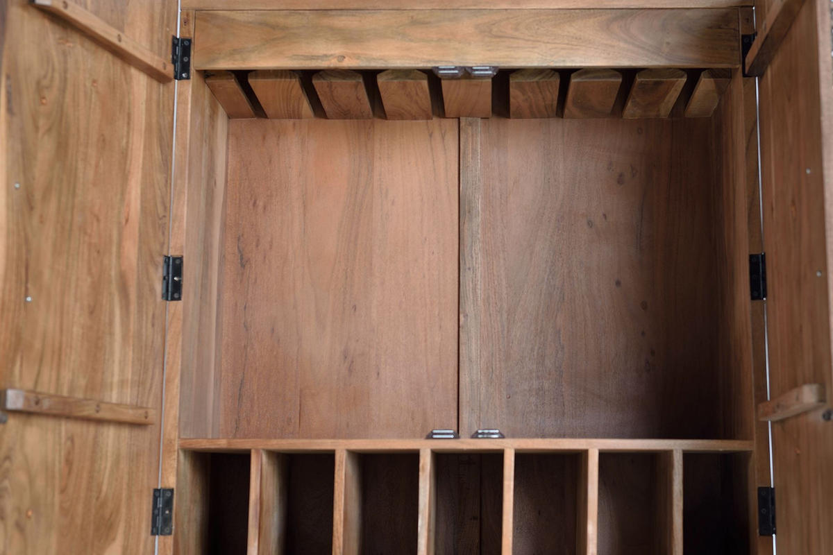 BÜCHERREGAL aus Akazienholz - Braun, Holz (100/160/40cm) - Giner y Colomer