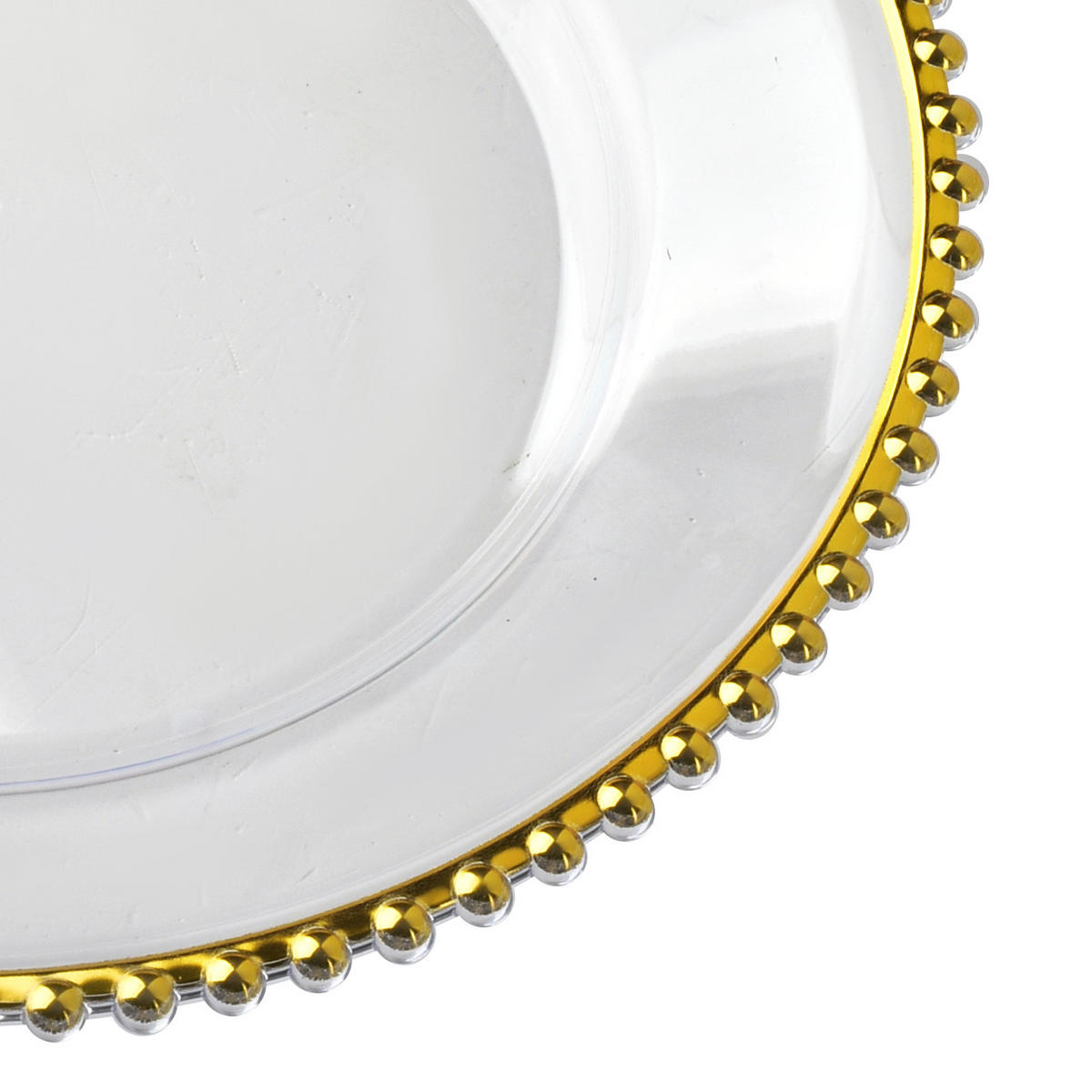 SERVIERTELLER Blanche Golden 33/33/1.5cm Plastik - Goldfarben, Kunststoff (33/1.5/33cm) - Mondex