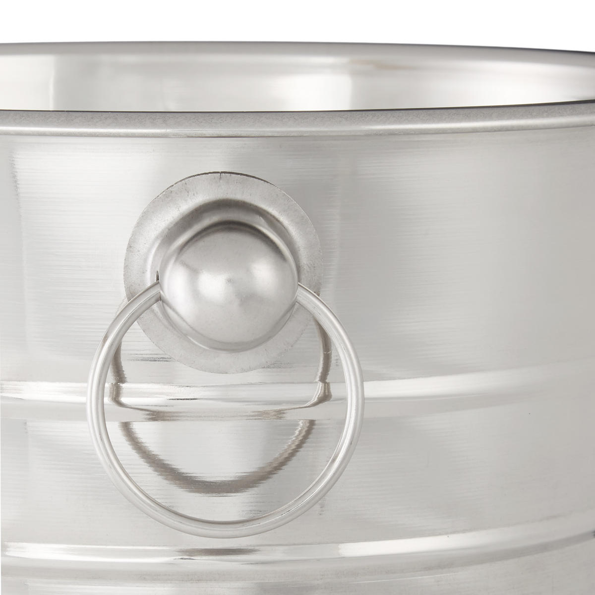 SEKTKÜHLER - Silberfarben, Metall (21.5/20.5cm) - Relaxdays