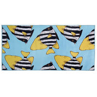 KURZFLOR-KINDERTEPPICH Fizme 140/80 cm - Blau, Kunststoff (80/140cm) - Beliani