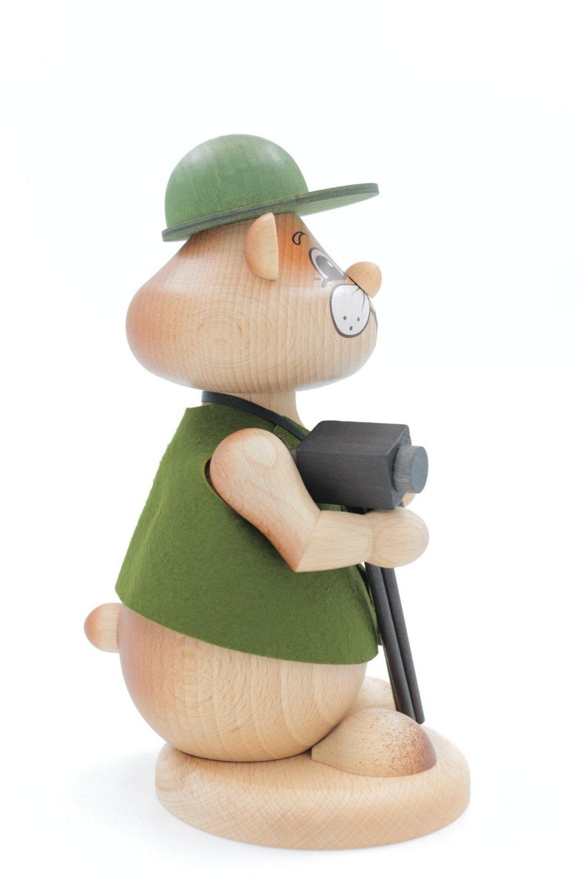 RAUCHFIGUR Hamster Fotograf 18 cm - Multicolor, Holz (12/18/0.1cm)
