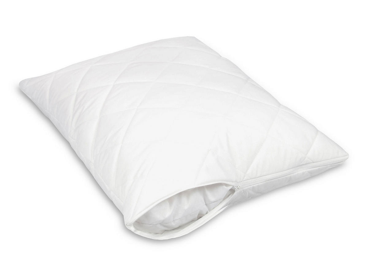 KISSENBEZUG, 50% Polyester, 50% Baumwolle - Weiß, Textil (70/80cm) - Zollner