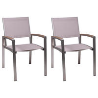 GARTENSTUHL 2er Set Hanna Stapelstuhl - Champagner, Kunststoff (56/87.5/59cm) - DELUKE