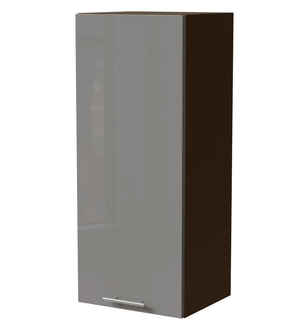 Feldmann-Wohnen Küchenhängeschrank Grau, Dunkelgrau 40x96x32.5 cm