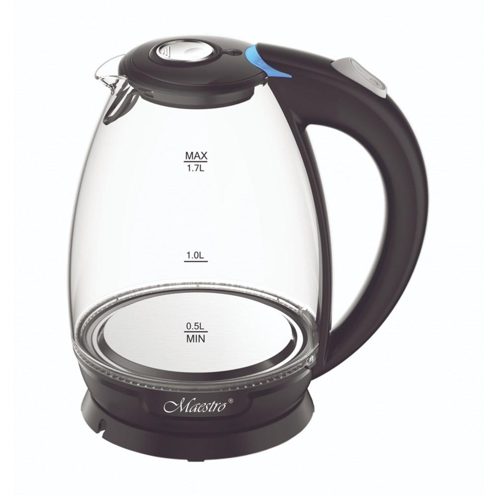 WASSERKOCHER ELEKTRISCH Schwarz 24/22/25 cm MR057 - Schwarz, Metall (22/25/24cm) - Maestro 