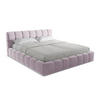 POLSTERBETT mit Bettkasten und Lattenrost 200x228 Violett - Lila/Flieder, Kunststoff/Textil (180/200cm) - Makamii