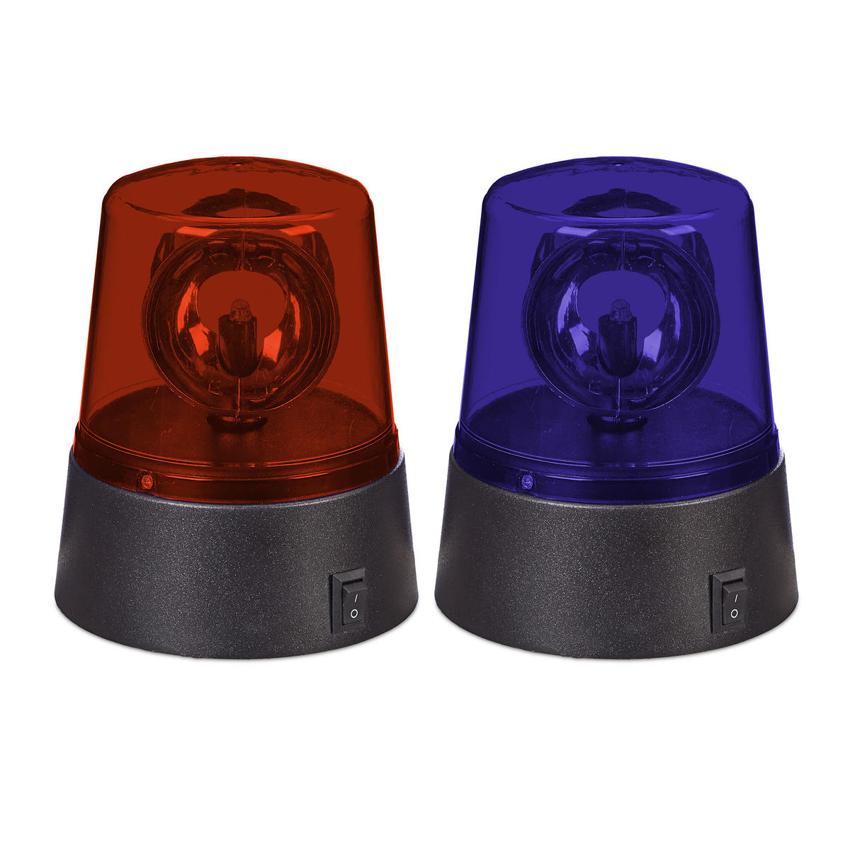 2-TLG.RUNDUMLEUCHTE-SET - Multicolor, Kunststoff (9.5/11.5/9.5cm) - Relaxdays