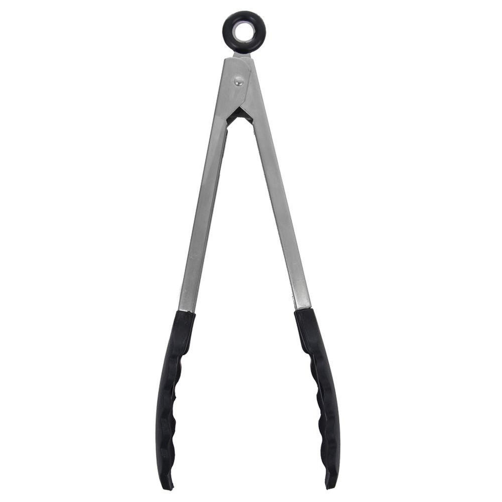 KÜCHENZANGE Stahl 35 cm - Silberfarben, Metall - Orion 
