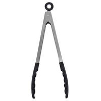 KÜCHENZANGE Stahl 35 cm - Silberfarben, Metall - Orion 