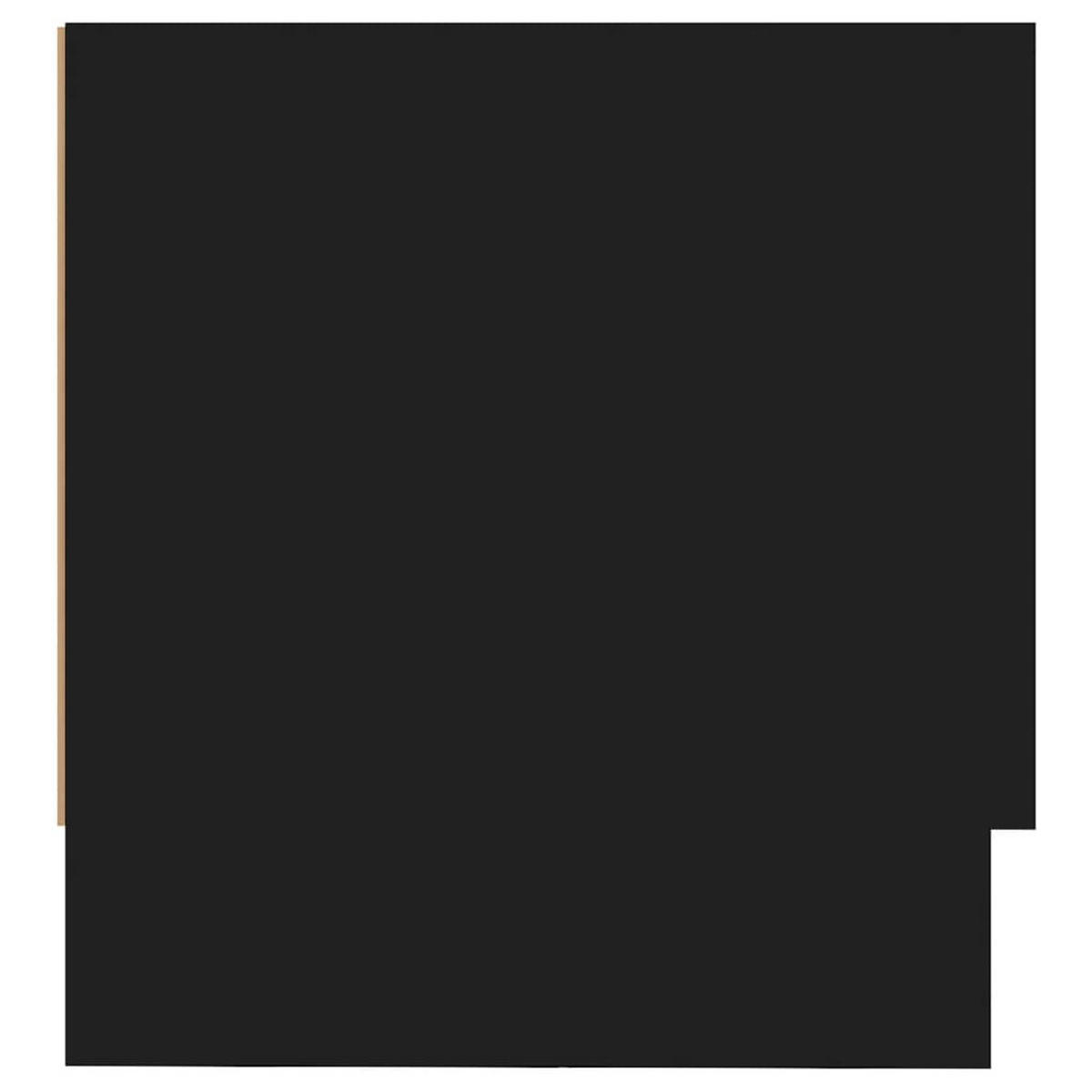 HÄNGESCHRANK mit 1 Kleiderstange 100/32,5/35 cm aus Holzwerkstoff Schwarz - Schwarz, Holz (100/35/32.5cm) - vidaXL