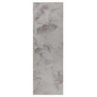 KUNSTFELLLÄUFER Furry Hellgrau 70/200 cm - Hellgrau, Kunststoff/Textil (70/200cm) - benuta