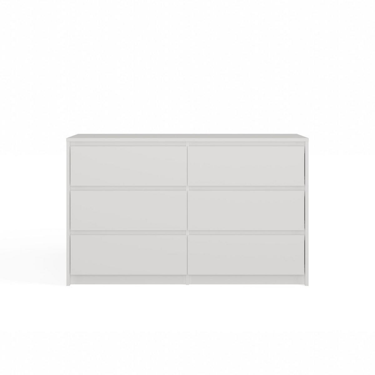 KOMODA - biela, kompozitné drevo (120/74/40cm) - RAUMHIRSCH FURNITURE
