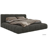 AMERICKÁ POSTEĽ NUBEA 140/200 - Tmavosivá Samet - Topper Visco - H4 (tvrdý) - čierna/tmavosivá, textil/plast (140/200cm) - MKS