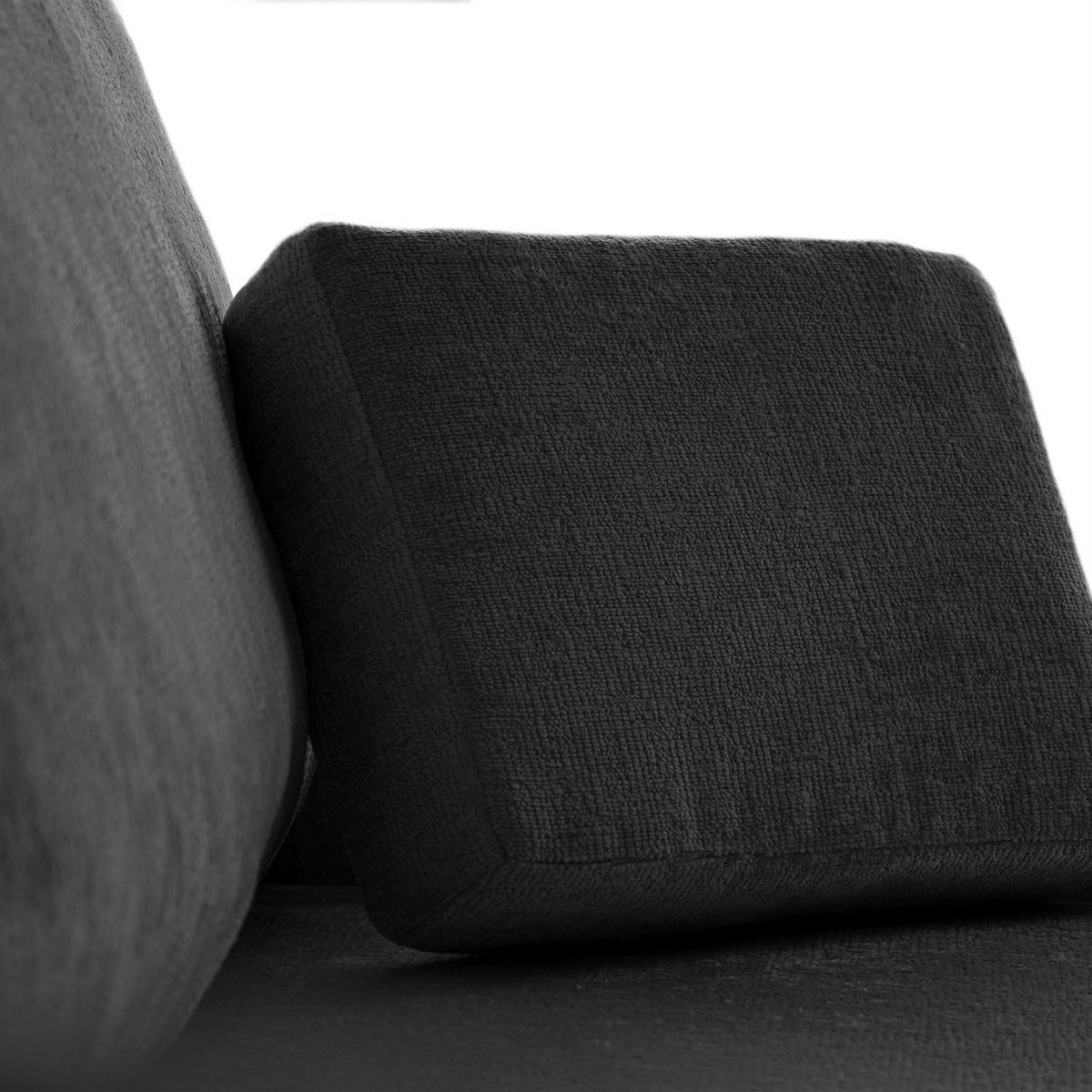 SOFA NUBO mit Schlaffunktion und Bettkasten Harmony 90 - Grau, Textil (205/91/86cm) - Lookway