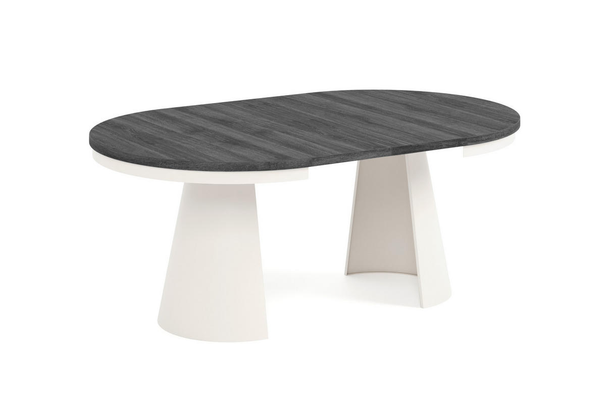 ESSTISCH CALMA Bis - Kaschmir/Beige, Holzwerkstoff/Metall (120/120/76cm) - Meblini