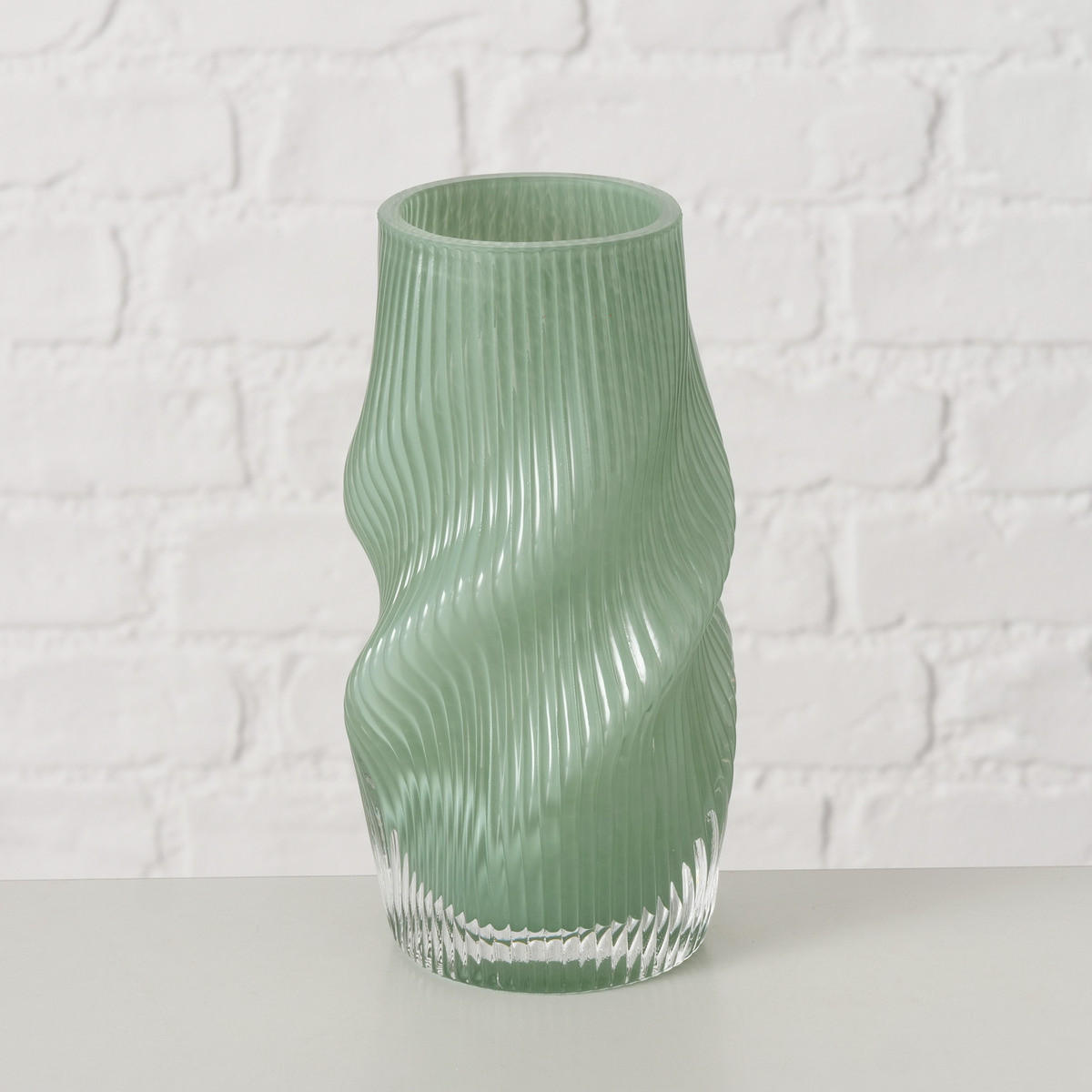 VASE Glas Verese 30 cm - Grün, Glas (10.5/18.7cm) - Boltze Home