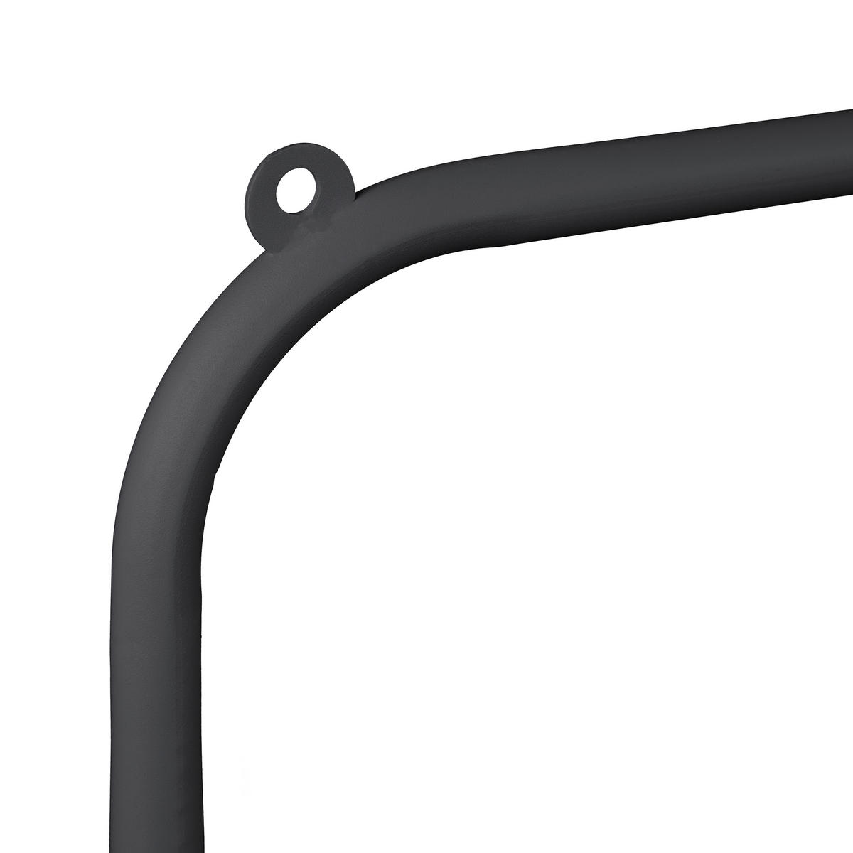 KLEIDERSTÄNDER - Schwarz, Metall (90/139/44cm) - Relaxdays