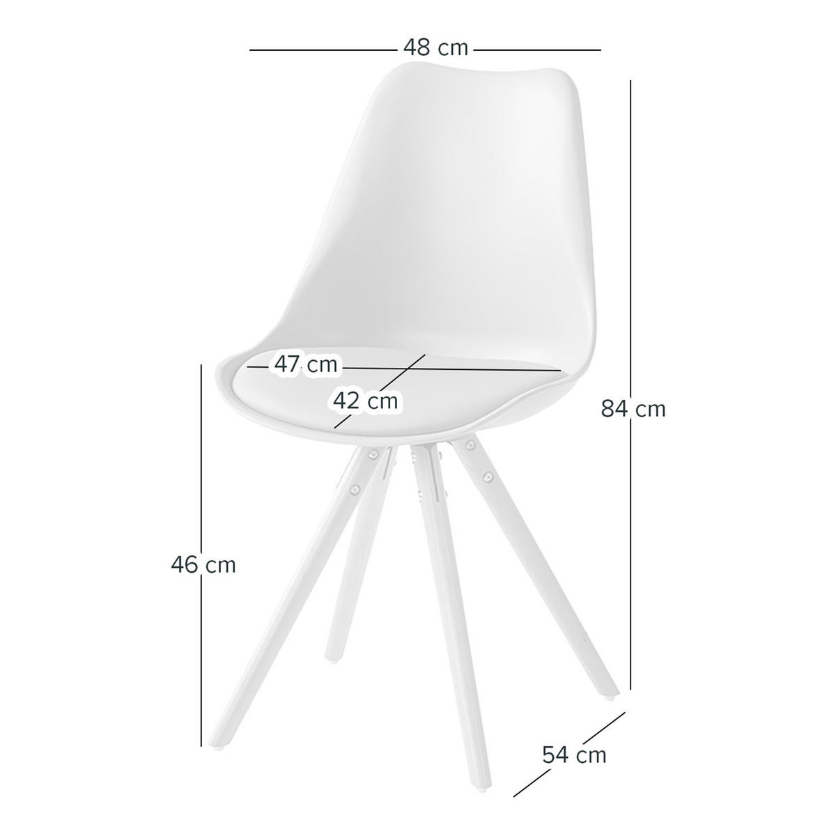 ESSZIMMERSTUHL-SET - Buchefarben/Hellgrau, Holz/Kunststoff (48/84/54cm) - home24