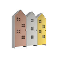 REGALSCHRANK Set Kania 173x37x171 MDF Weiß /Bunt - Pink/Gelb, Holzwerkstoff (173/171/37cm) - 58aufmkessel