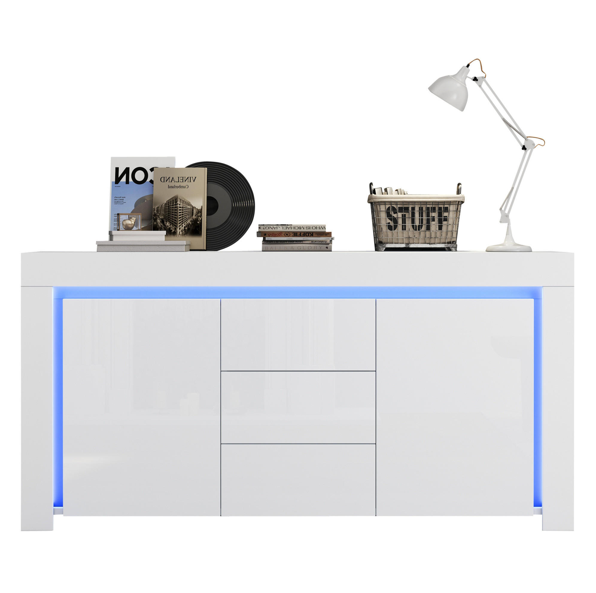 Ivmeu Sideboard Weiß 140x65x40 cm