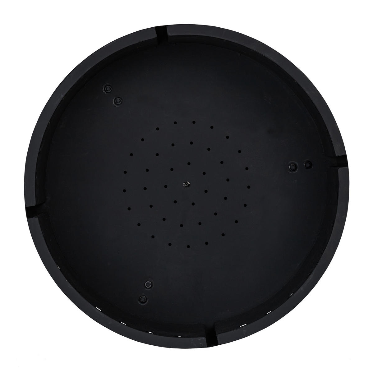 FEUERSCHALE - Schwarz, Metall (58.5/40.5/58.5cm) - Relaxdays