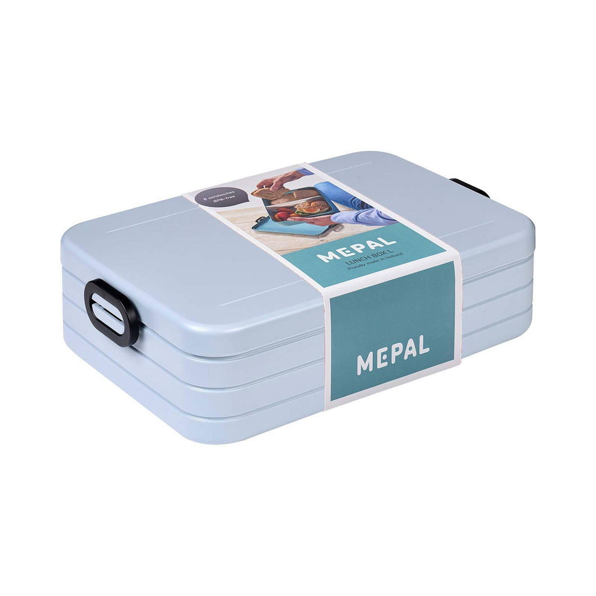 LUNCHBOX Take a Break Large Nordic Blue 1500 ml - Hellblau, Kunststoff (17/6.5/25.5cm) - Mepal