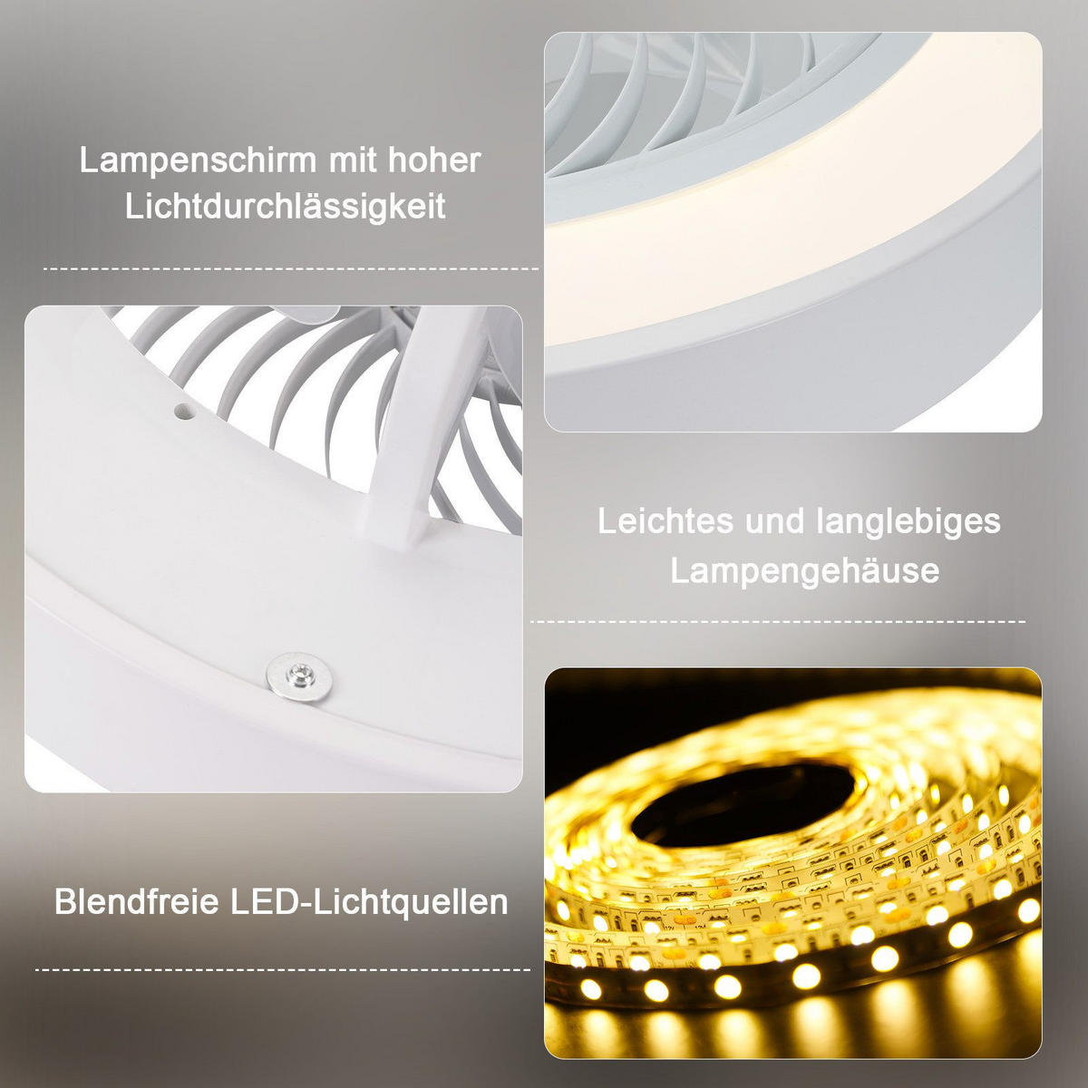 TAKFLÄKT Essen II 46/46/22cm - Vit, Plast (46/46/22cm) - Nettlife